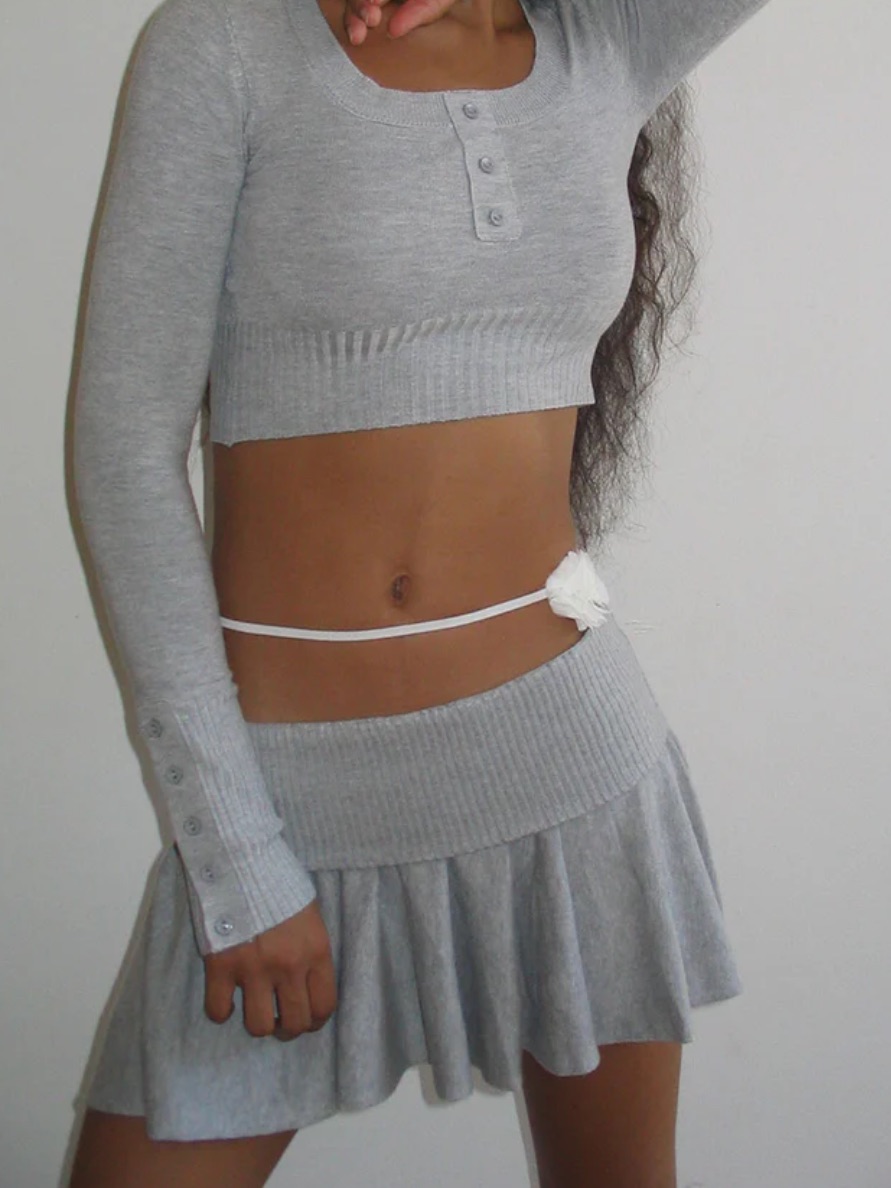 Frankie's Bikinis Claude Knit Mini Skirt